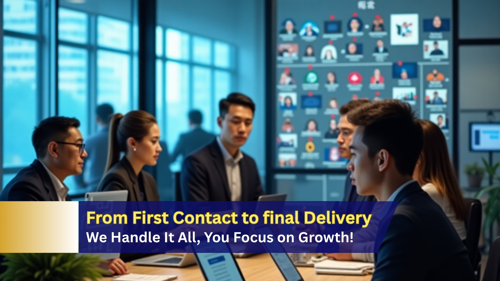 From First Contact to final Delivery We Handle It All, You Focus on Growth!